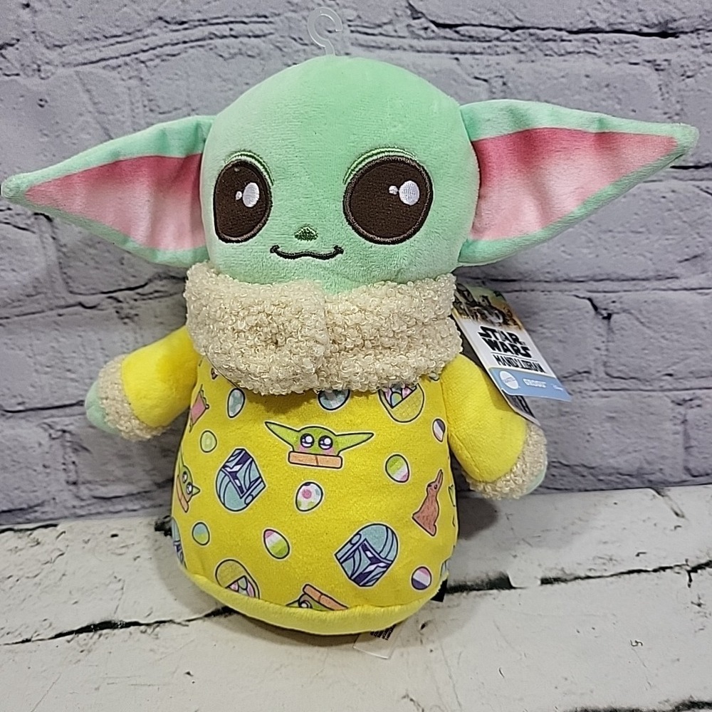 Star Wars‎ Mandalorian Baby Grogu Plush Easter Egg Print Mattel New